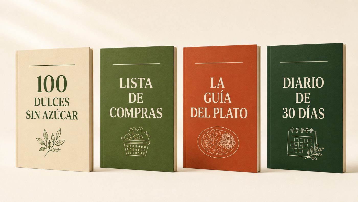 Cuatro cuadernillos de bonos de pie en fila: crema, oliva, terracota y verde oscuro.